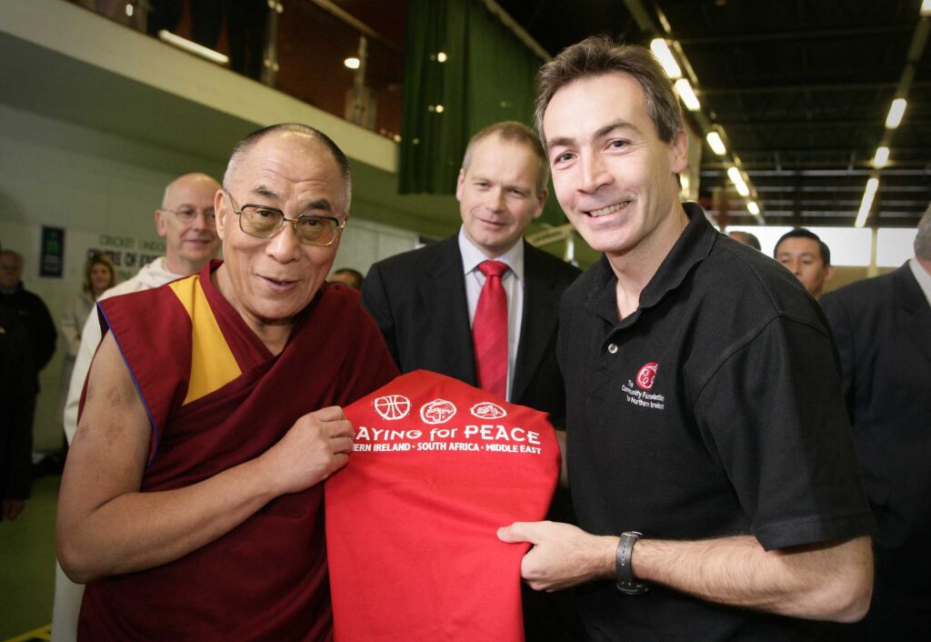 050122 Dalai Lama & Trevor Ringland & James Magowan
