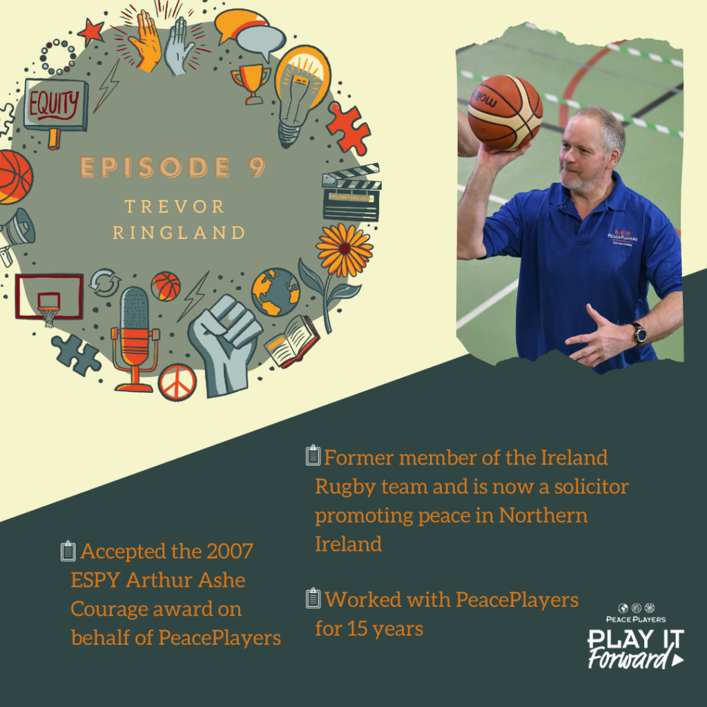 Trevor Ringland, Ireland Rugby, PeacePlayers Northern Ireland, The Troubles